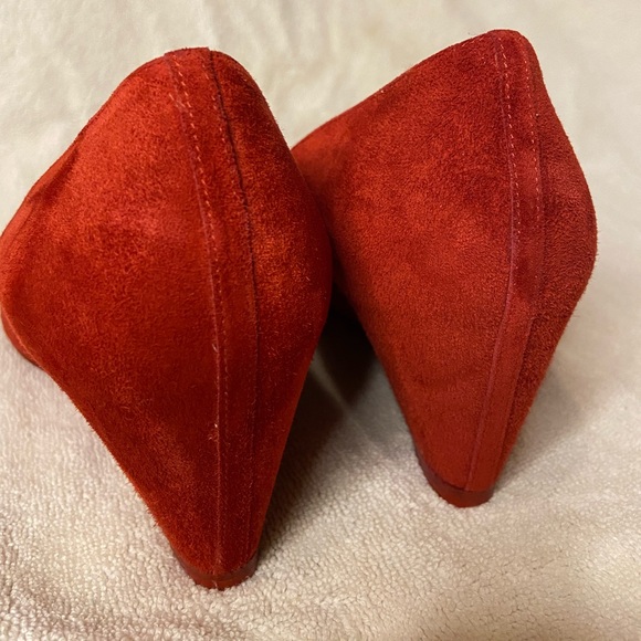 Christian Louboutin Pipina wedges sz 39 red suede - Picture 6 of 10